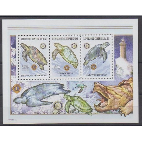 Centrafricaine (République) - 2002 - No 1827/1829 - Tortues