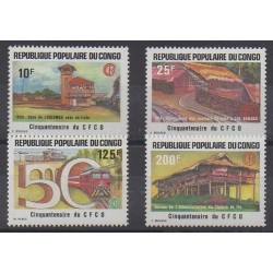 Congo (Republic of) - 1984 - Nb 734/737 - Trains