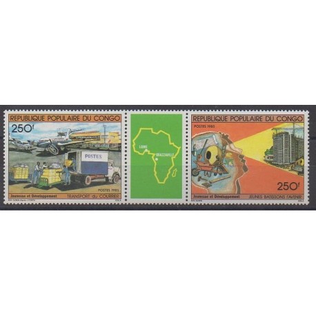 Congo (République du) - 1985 - No 763A - Service postal - Philatélie