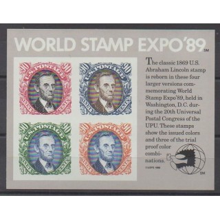 Buy this souvenir sheet  of United States of the year 1989 (Nb BF20).