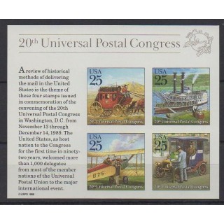 Buy this souvenir sheet  of United States of the year 1989 (Nb BF21).