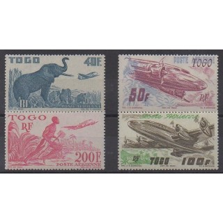 Acheter ces timbres du Togo de l'année 1947 (No PA17/PA20). - Neuf avec charnière