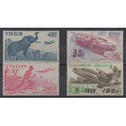 Togo - 1947 - Nb PA17/PA20 - Planes - Mint hinged