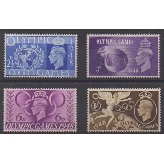 Buy this set of stamps of Great Britain of the year 1948 (Nb 241/244).