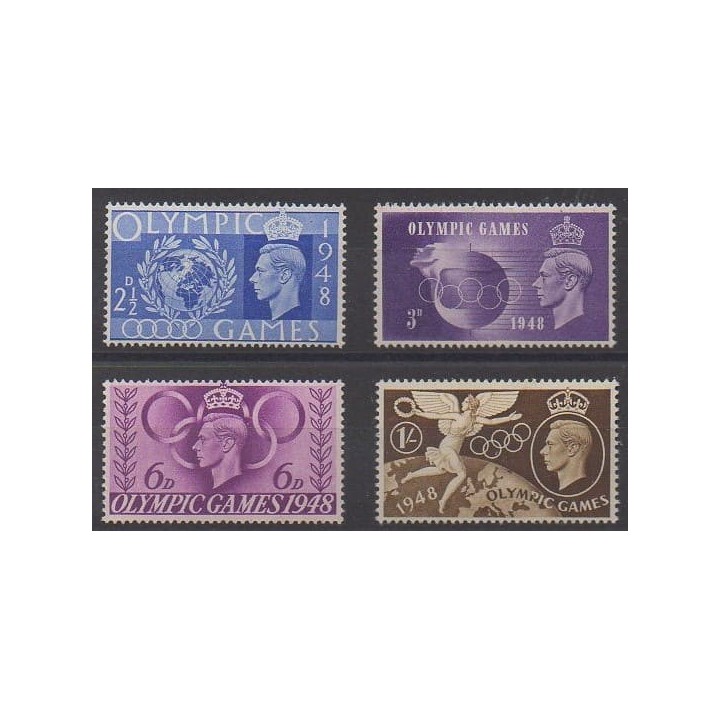 Buy this set of stamps of Great Britain of the year 1948 (Nb 241/244).