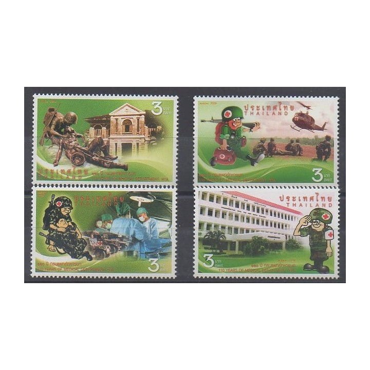 Acheter cette série de timbres de Thaïlande de l'année 2009 (No 2642/2645).