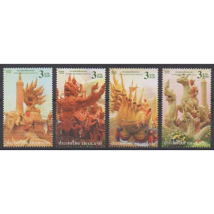 Acheter cette série de timbres de Thaïlande de l'année 2009 (No 2610/2613).