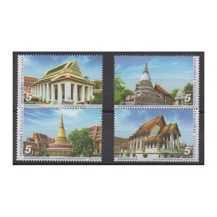 Buy this set of stamps of Thailand of the year 2007 (Nb 2381/2384).