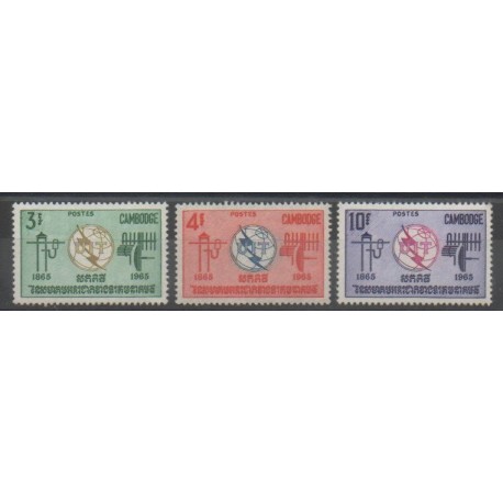 Cambodia - 1965 - Nb 161/163