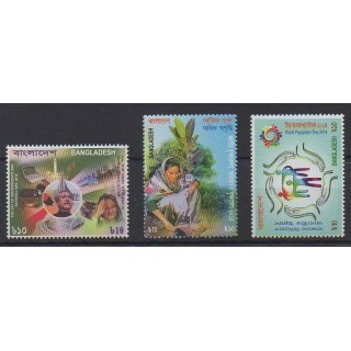 Buy this set of stamps of Bangladesh of the year 2014 (Nb 1003/1005).