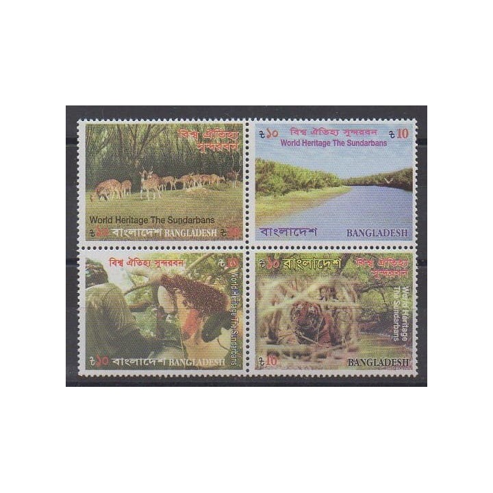Acheter cette série de timbres du Bangladesh de l'année 2008 (No 806/809).