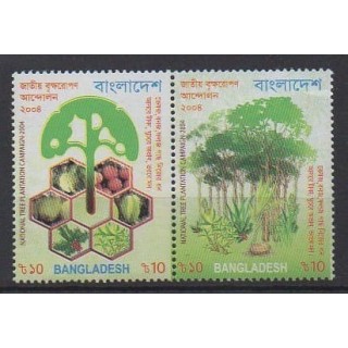Acheter cette série de timbres du Bangladesh de l'année 2004 (No 739/740).