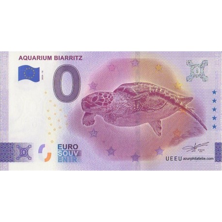 Euro banknote memory - 64 - Aquarium de Biarritz - La tortue - 2024-10