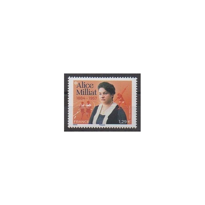 Buy this stamp of France of the year 2024 (Alice Milliat).