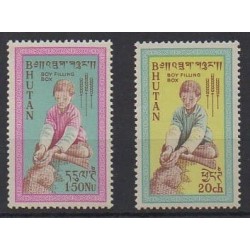 Bhutan - 1963 - Nb 17/18