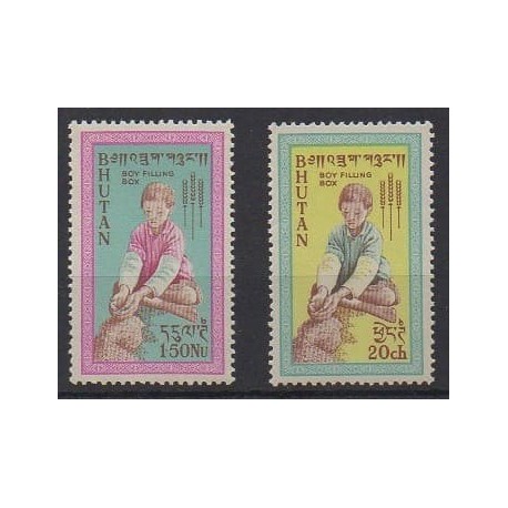 Bhutan - 1963 - Nb 17/18