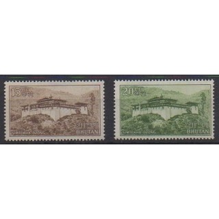 Acheter cette série de timbres du Bhoutan de l'année 1966 (No 99/100).