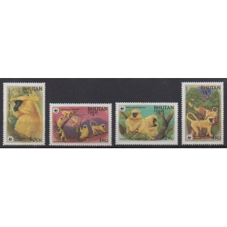 Acheter cette série de timbres du Bhoutan de l'année 1984 (No 621/624).