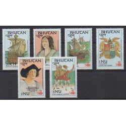 Bhutan - 1987 - Nb 756/761 - Christophe Colomb