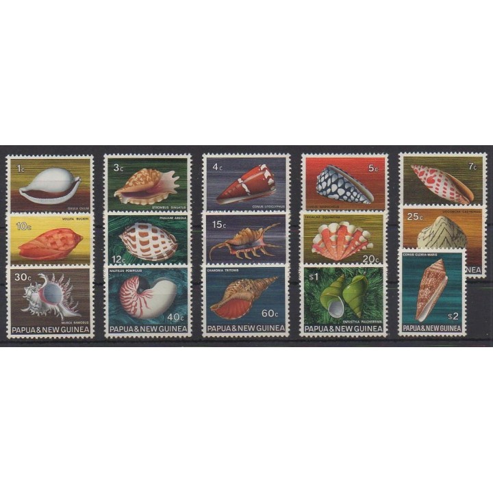 Buy this set of stamps of Papua New Guinea of the year 1968 (Nb 138/152).