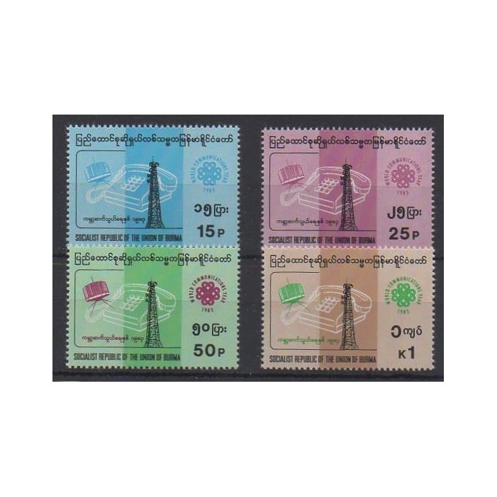 Buy this set of stamps of Burma of the year 1983 (Nb 196/199).