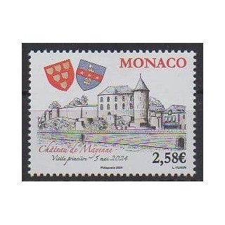 Buy this stamp of Monaco of the year 2024 (Château de Mayenne).