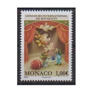 Buy this stamp of Monaco of the year 2024 (Concours de bouquets).
