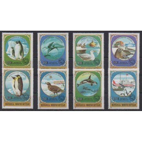 Mongolie - 1980 - No 1059/1066 - Polaire - Animaux