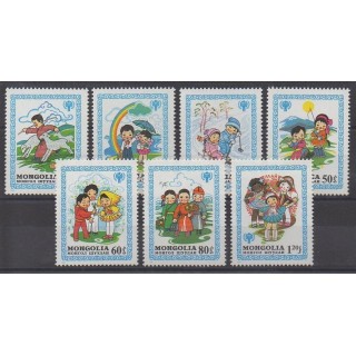 Buy this set of stamps of Mongolia of the year 1980 (Nb 1088/1094).