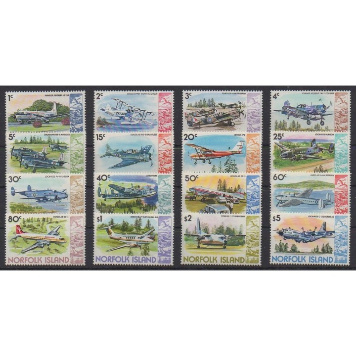 Acheter cette série de timbres de l'île de Norfolk de l'année 1980 (No 235/250).