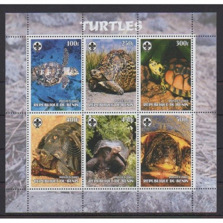 Bénin - 2003 - 6 valeurs - Tortues