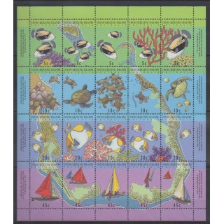 Timbres - Cocos (Iles) - 1994 - No 286/305 - Vie marine