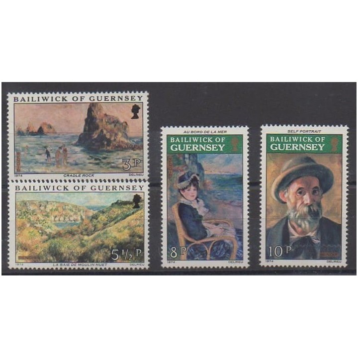 Buy this set of stamps of Guernsey of the year 1974 (Nb 105/108).