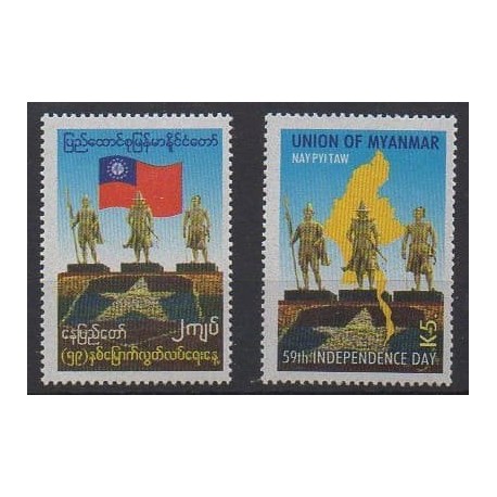 Burma - 2007 - Nb 276/277 - Various Historics Themes