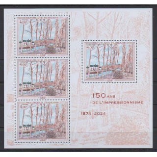 Buy this souvenir sheet  of France of the year 2024 (Nb BF 150 ans de l'impressionnisme).