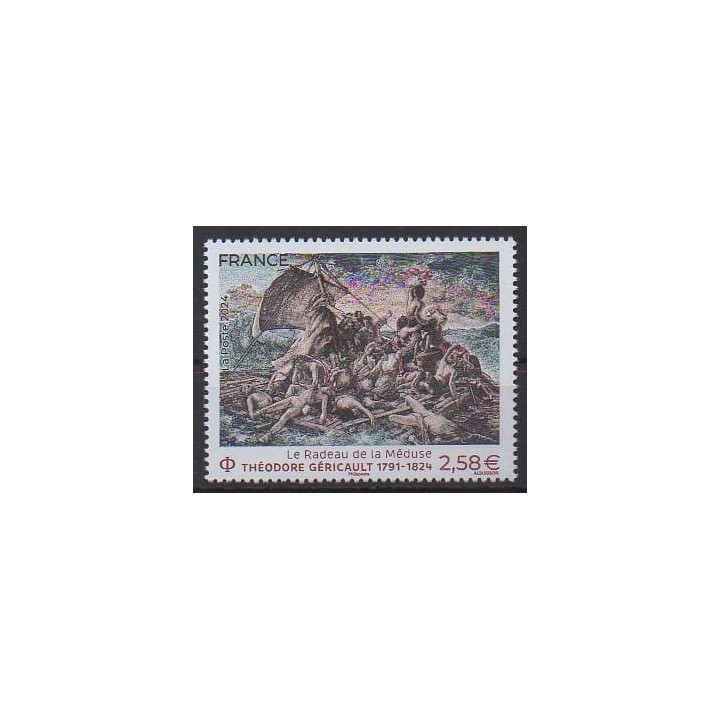 Buy this stamp of France of the year 2024 (Le radeau de la méduse).
