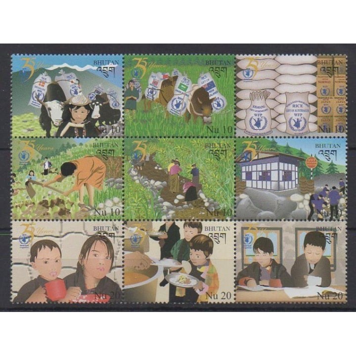 Acheter cette série de timbres du Bhoutan de l'année 2009 (No 1833/1841).