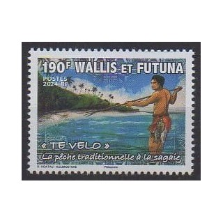 Buy this stamp of Wallis et Futuna of the year 2024 (La pêche traditionnelle).