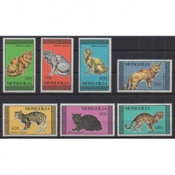 Mongolie - 1987 - No 1545/1551 - Chats