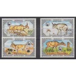 Mongolia - 1986 - Nb 1477/1480 - Mamals