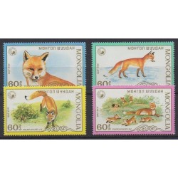 Mongolia - 1987 - Nb 1568/1571 - Mamals