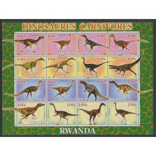 Buy these stamps of Rwanda of the year 2001 (Nb Petite feuille de 16 valeurs).