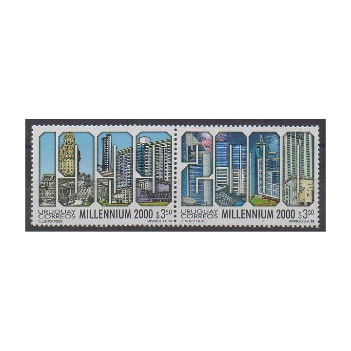 Acheter cette série de timbres d'Uruguay de l'année 1999 (No 1860/1861).