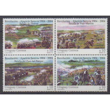 Uruguay - 2004 - Nb 2176/2179 - Military history