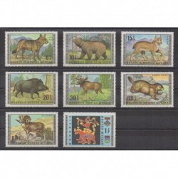 Mongolia - 1969 - Nb 513/520 - Mamals