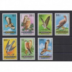 Mongolia - 1970 - Nb 532/538 - Birds
