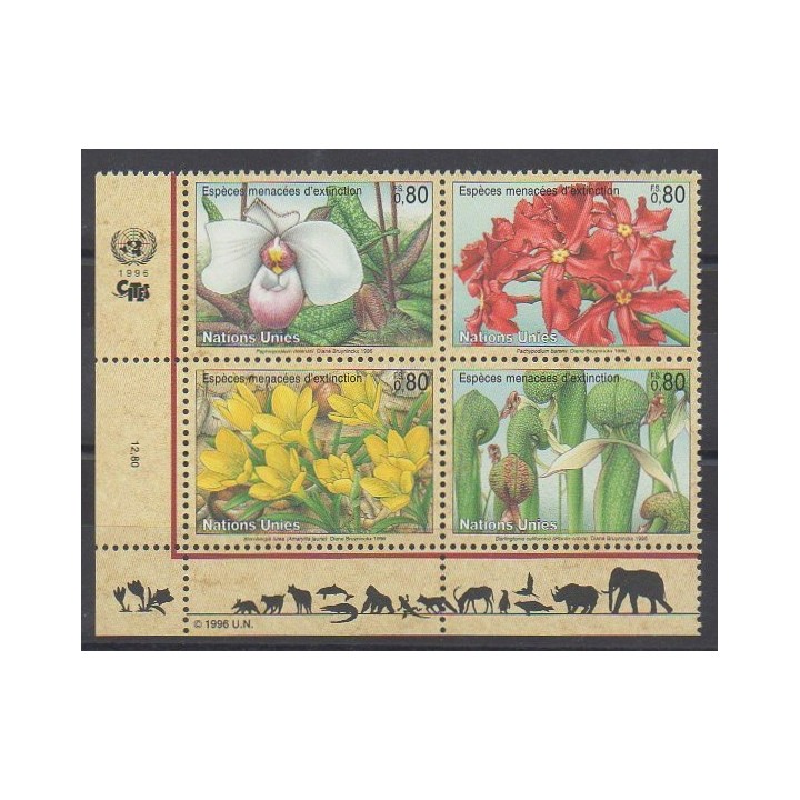 Acheter cette série de timbres des Nations Unies (ONU - Genève)  de l'année 1996 (No 308/311).