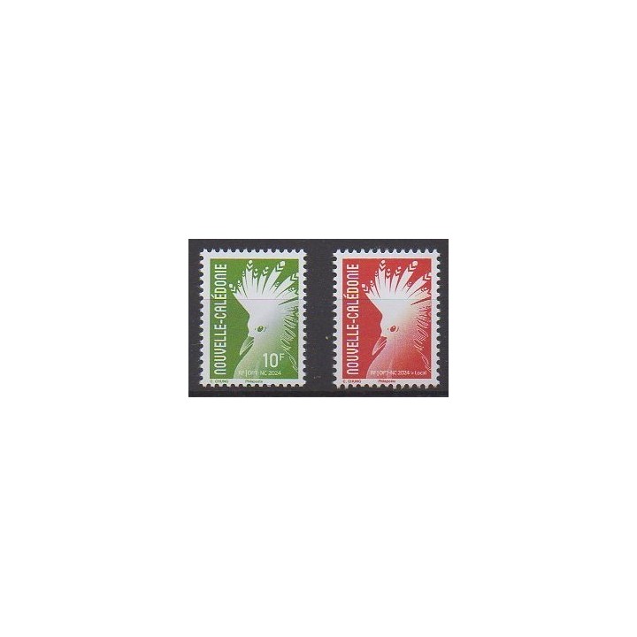 Acheter cette série de timbres de Nouvelle-Calédonie de l'année 2024 (No 1464/1465).