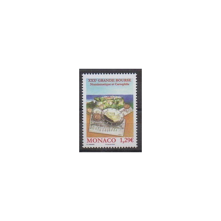 Buy this stamp of Monaco of the year 2024 (Bourse numismatique).
