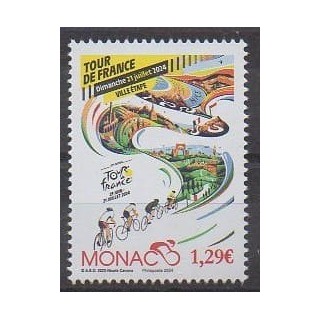 Buy this stamp of Monaco of the year 2024 (Tour de France).